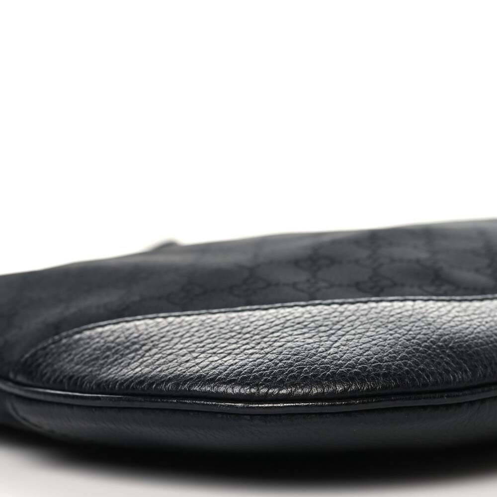 Gucci Denim Large Half Moon Hobo Black #254589G72B - Picture 9 of 12